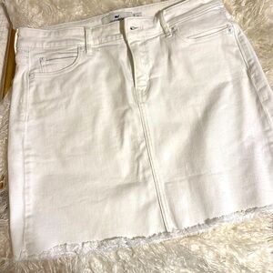 Vineyard Vines Candiani Mini Denim Jean Skirt Size 10 White